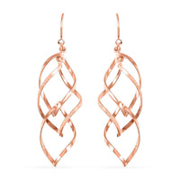 Spiral Twist Earrings in Sterling Silver