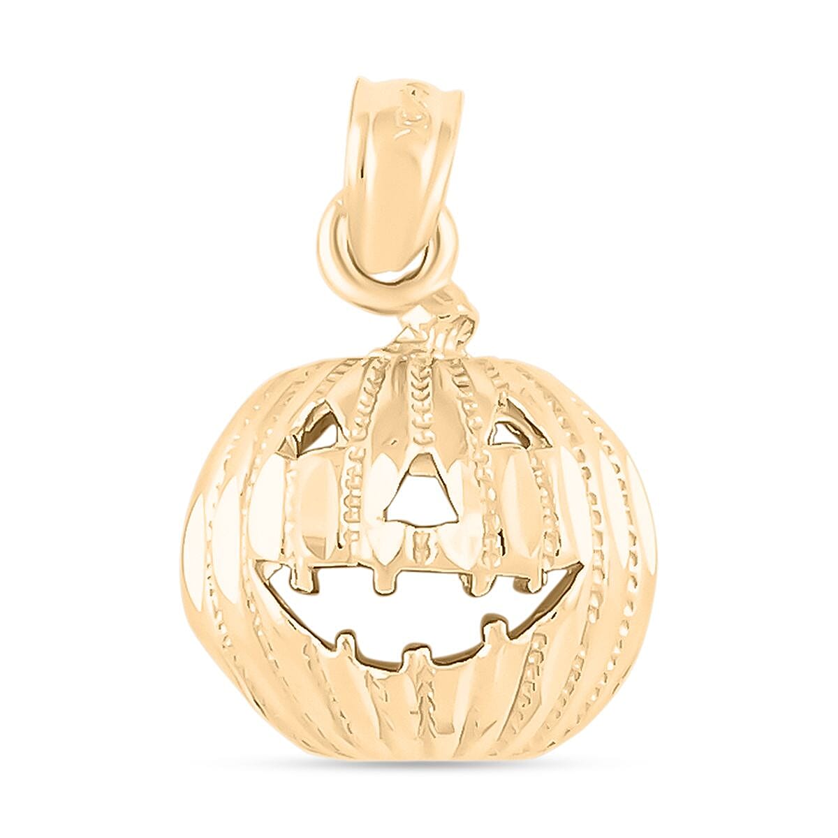 Jack-O-Lantern Pendant in 10K Yellow Gold 1.6 Grams