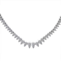 Luxuriant Lab Grown Diamond G-H SI 5.00 ctw Necklace in Platinum Over Sterling Silver 18 Inches