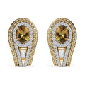 Doorbuster Golden Tanzanite, Multi Gemstone Earrings in 18K Vermeil YG Over Sterling Silver 4.90 ctw - Sticky add to cart bar