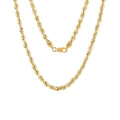 4.5mm Rope Chain Necklace in 10K Yellow Gold 24 Inches 9.60 Grams - Sticky add to cart bar