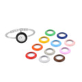 Strada Japanese Movement Watch with 12pcs Replacement Rings in Silvertone (26.16mm) - Sticky add to cart bar