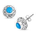 Bali Legacy Sleeping Beauty Turquoise 1.00 ctw Stud Earrings in Sterling Silver - Sticky add to cart bar