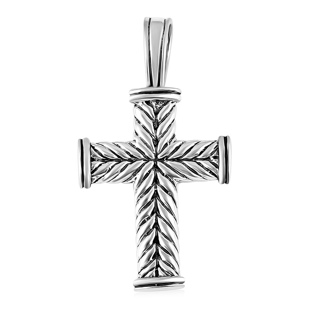 Bali Legacy Cross Pendant without Chain in Sterling Silver 5.90 Grams