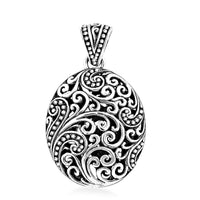 Bali Legacy Filigree Pendant without Chain in Sterling Silver 6 Grams