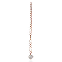 Freshwater Pearl Extender Chain in 18K Vermeil RG Over Sterling Silver