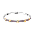 Doorbuster Simulated Diamond Bangle Bracelet in Dualtone (7.50 In) 10.00 ctw - Sticky add to cart bar