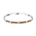 Doorbuster Simulated Diamond Bangle Bracelet in Dualtone (7.50 In) 10.00 ctw - Sticky add to cart bar