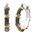Doorbuster Simulated Diamond Hoop Earrings in Dualtone 5.00 ctw - Sticky add to cart bar