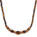 TLV Lapis Lazuli, Blue Austrian Crystal Beaded Necklace (20 Inches) in Silvertone 150.00 ctw - Sticky add to cart bar