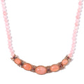 TLV Lapis Lazuli, Blue Austrian Crystal Beaded Necklace (20 Inches) in Silvertone 150.00 ctw - Sticky add to cart bar