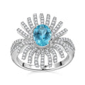 GP Apatite, Multi Gemstone Ring in Rhodium Over Sterling Silver (Size 10.0) 2.35 ctw - Sticky add to cart bar