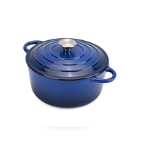 Red Iron Cookware Pot with Lid (9.44"x12.59"x14.21")