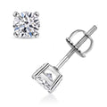 10K White Gold Luxuriant Lab Grown Diamond (E-F, VS) Solitaire Stud Earrings (Del. in 10-15 Days) 0.50 ctw - Sticky add to cart bar