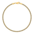3mm Ice Chain Bracelet in 10K Yellow and White Gold (9.00 In) 7.30 Grams - Sticky add to cart bar