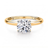 IGI Certified 14K Yellow Gold Luxuriant Lab Grown Diamond (E-F, VS2) Ring (Size 10.0) 2.00 ctw