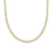 Italian 3.70mm Miami Necklace in 10K Yellow Gold 8.85 Grams 24 Inches