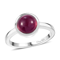 Niassa Ruby (FF) Solitaire Ring in Rhodium Over Sterling Silver (Size 10.0) 3.65 ctw