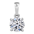 10K White Gold Luxuriant Lab Grown Diamond (E-F, VS) Solitaire Pendant (Del. in 10-15 Days) 0.50 ctw - Sticky add to cart bar