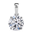 IGI Certified 10K White Gold Luxuriant Lab Grown Diamond (E-F, VS) Solitaire Pendant (Del. in 10-15 Days) 2.00 ctw - Sticky add to cart bar