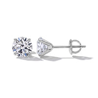 IGI Certified Luxuriant Lab Grown Diamond E-F VS 3.00 ctw Solitaire Stud Earrings in 10K White Gold (Del. in 10-15 Days)