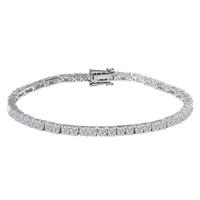 10K Yellow Gold Luxuriant Lab Grown Diamond (E-F, VS) Tennis Bracelet (8.00 In) (Del. in 10-15 Days) 5.00 ctw
