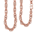 Eternal Link Necklace in 14K Rose Gold Over Sterling Silver 25.10 Grams 20 Inches - Sticky add to cart bar