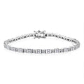 Luxuriant Lab Grown Diamond Tennis Bracelet in Sterling Silver (7.25 In) 3.00 ctw - Sticky add to cart bar