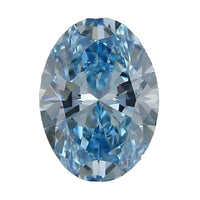 IGI Certified Luxuriant Lab Grown Blue Diamond (VS2) (Ovl Mix Mix) 2.00 ctw