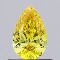 IGI Certified Luxuriant Lab Grown Yellow Diamond (VS2) (Pear) 2.50 ctw - Sticky add to cart bar