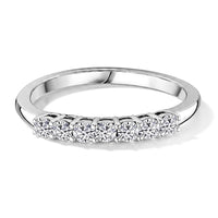 Luxuriant Lab Grown Diamond G-H SI 0.25 ctw Ring in Rhodium Over Sterling Silver (Size 7.0)