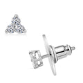 Luxuriant Lab Grown Diamond 0.25 ctw Solitaire Stud Earrings in Rhodium Over Sterling Silver - Sticky add to cart bar