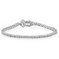 10K White Gold Luxuriant Lab Grown Diamond (E-F VS) Tennis Bracelet (6.50 In) (Del. in 10-15 Days) 3.00 ctw - Sticky add to cart bar