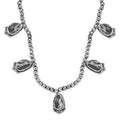 D'Joy Artisan Crafted White Buffalo 36.50 ctw Necklace in Black Oxidized Sterling Silver 18 Inches - Sticky add to cart bar