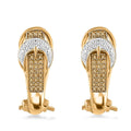Karis Yellow Diamond Accent Earrings in Platinum Bond and 18K YG Plated - Sticky add to cart bar