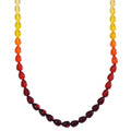 Simulated Multi Color Amber Drop Beaded Necklace 21.5 Inches - Sticky add to cart bar