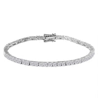 14K White Gold Luxuriant Lab Grown Diamond (E-F, VS) Tennis Bracelet (8.00 In) (Del. in 10-15 Days) 10.00 ctw