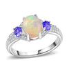 Ethiopian Welo Opal & Tanzanite