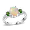 Ethiopian Welo Opal & Chrome Diopside