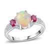 Ethiopian Welo Opal & Niassa Ruby