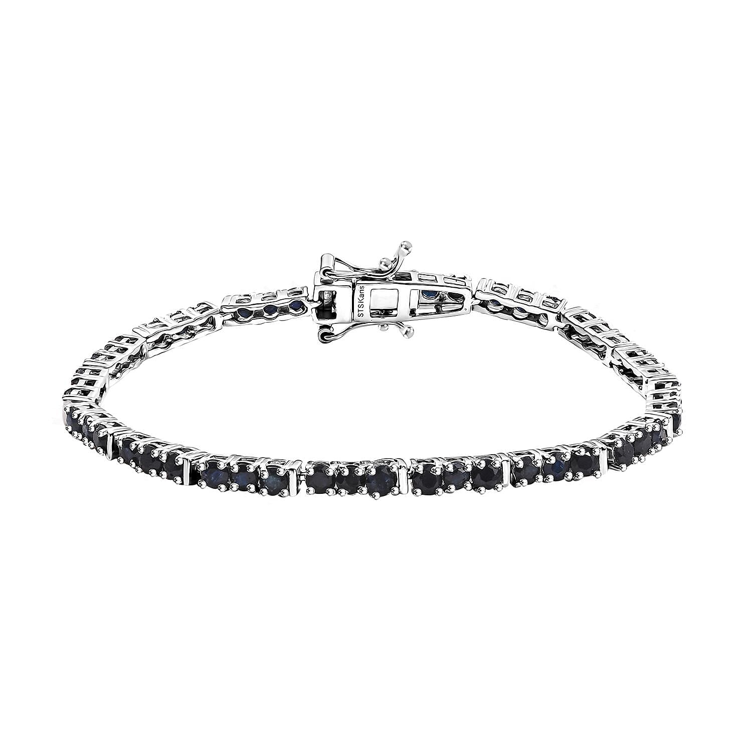 Doorbuster Karis Ruby 5.85 ctw Tennis Bracelet in 18K Yellow Gold Plated (6.50 In)