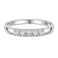 Luxuriant Lab Grown Diamond Band Ring in 18K Vermeil YG Over Sterling Silver (Size 10.0) 0.25 ctw