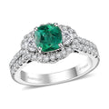 Rhapsody 950 Platinum AAAA Paraiba Tourmaline, Diamond (E-F, VS) Ring (Size 7.0) (7.12 g) 2.00 ctw - Sticky add to cart bar