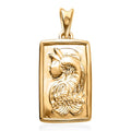 18K Yellow Gold Over Sterling Silver Fancy Pendant 2.25 Grams - Sticky add to cart bar