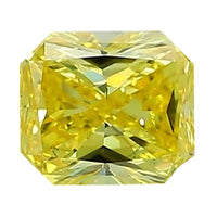 IGI Certified 1.00 ctw  Lab Grown Yellow Diamond Loose Gemstone – VS2 (Square Cushion Cut)
