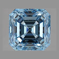 IGI Certified Luxuriant Lab Grown Blue Diamond (VS2) (Asscher) 1.00 ctw - Sticky add to cart bar