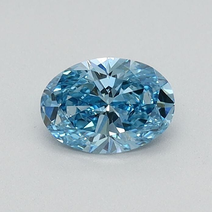 IGI Certified Luxuriant Lab Grown Blue Diamond (VS2) (Ovl) 4.00 ctw