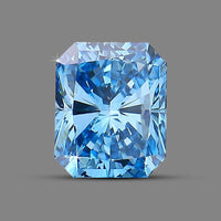 IGI Certified Luxuriant Lab Grown Blue Diamond (VS2) (Radiant) 4.00 ctw