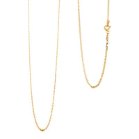 Necklace in 14K Yellow Gold Over Sterling Silver 24 Inches 2.50 Grams