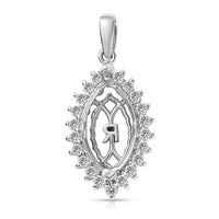 Diamond E-F VS2 0.80 ctw Pendant in 950 Platinum 5.10 Grams